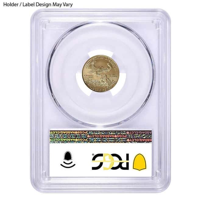 1/10 oz $5 Gold American Eagle PCGS MS 70 FDOI (Random Year)