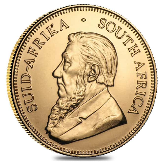 1/10 oz South African Krugerrand Gold Coin (Random Year)