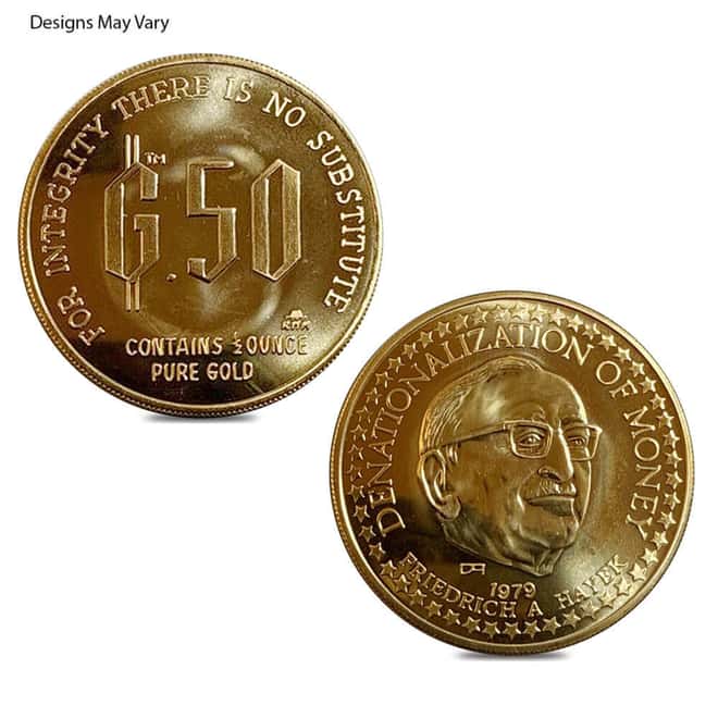 1/2 oz Gold Standard Corp Vintage Gold Round (Random Design)