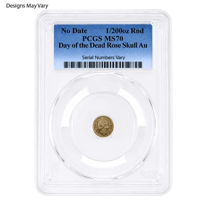 1/200 oz Generic Gold Round NGC/PCGS MS/PF 70 (Random Design)