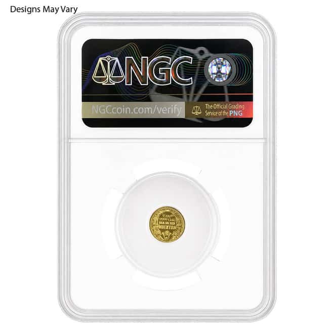 1/200 oz Generic Gold Round NGC/PCGS MS/PF 70 (Random Design)