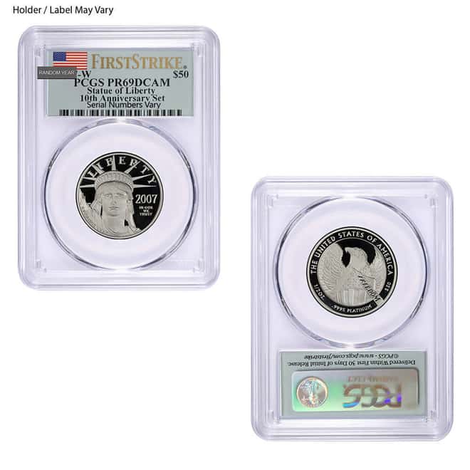 1/2 oz $50 Proof Platinum American Eagle NGC / PCGS PF 69 (Random Year)
