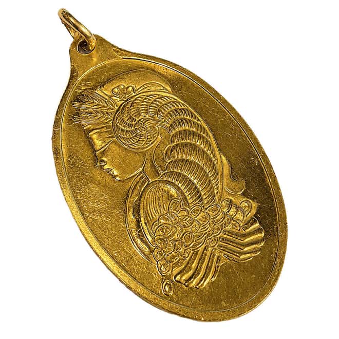 1/2 oz Gold PAMP Suisse Lady Fortuna Oval Bar .9999 Fine