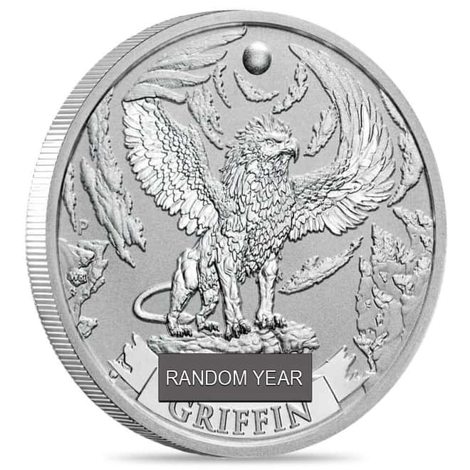 1/2 oz Mythical Creatures Griffin Silver Coin BU Australia Perth Mint (Random Year)