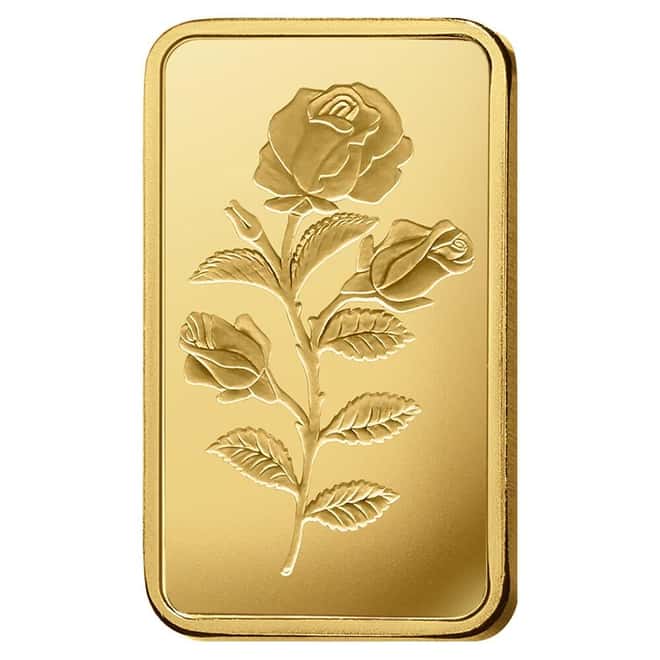 1/2 oz PAMP Suisse Rosa Gold Bar .9999 Fine (in Assay)