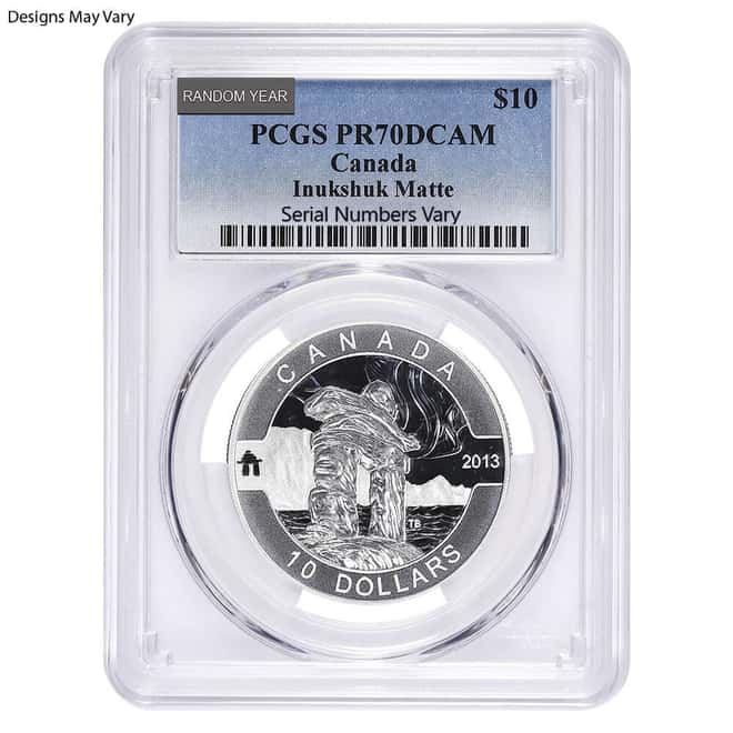1/2 oz Silver Coin Random Mint NGC/PCGS MS/SP/PF 70 (Random Design/Year)