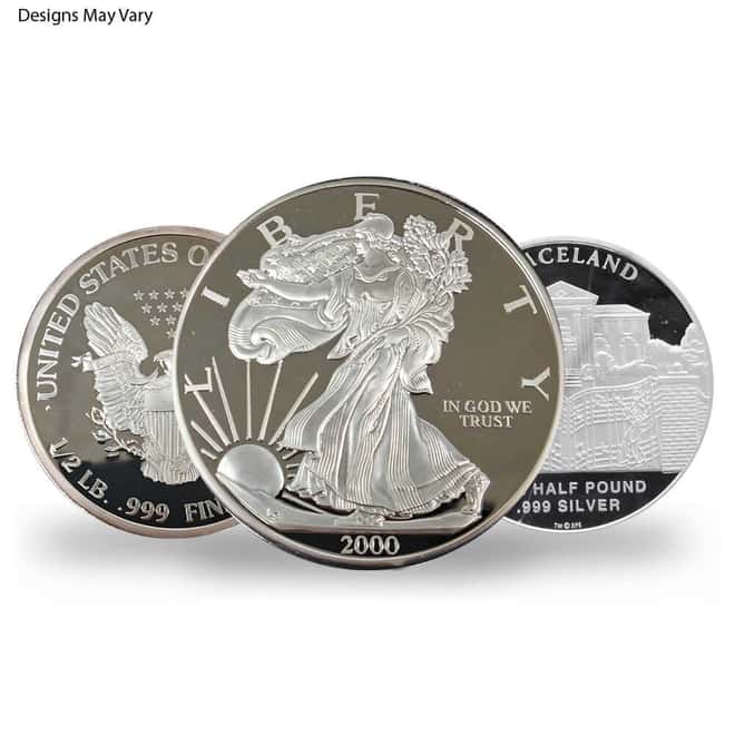 1/2 Pound (7.3 troy oz) Generic Silver Round .999 Fine