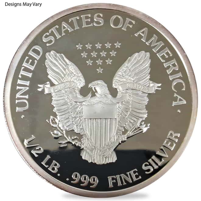 1/2 Pound (7.3 troy oz) Generic Silver Round .999 Fine
