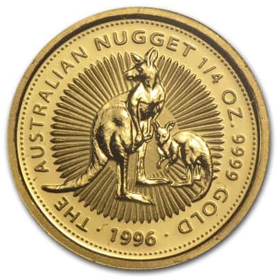 1/4 oz Australian Nugget Gold Coin .9999 Fine