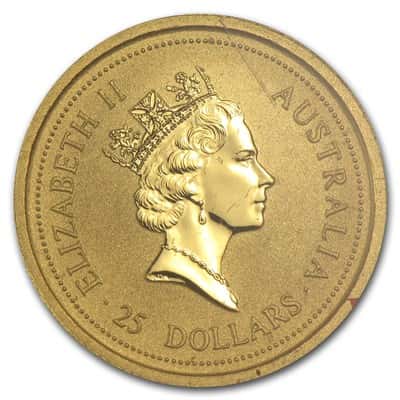 1/4 oz Australian Nugget Gold Coin .9999 Fine