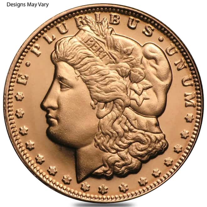 1/4 oz Generic Copper Round .999 Fine