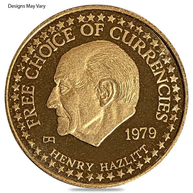 1/4 oz Gold Standard Corp Vintage Gold Round (Random Design)