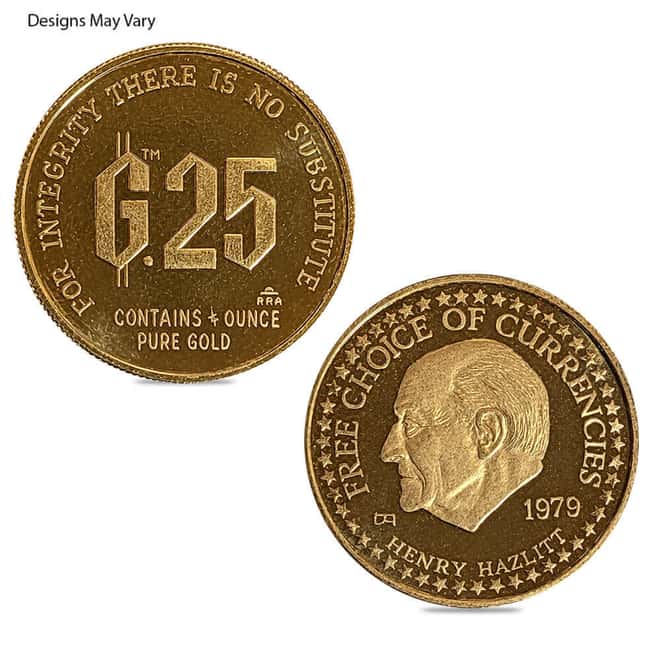 1/4 oz Gold Standard Corp Vintage Gold Round (Random Design)