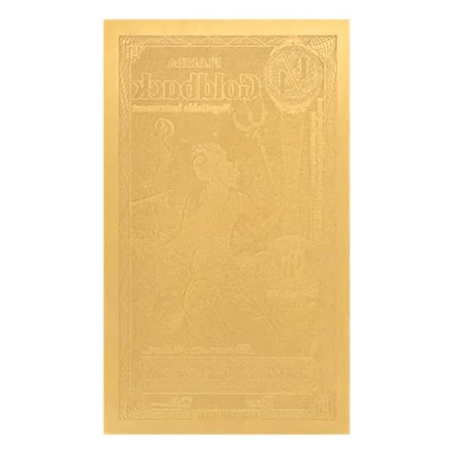 1/4 Florida Goldback 1/4000 oz 24K Gold Foil Aurum Note