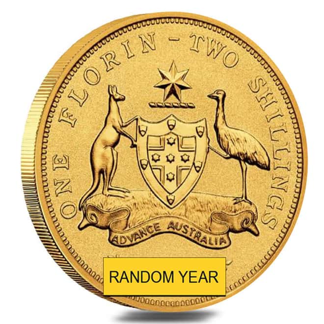1/4 oz Australian Gold Florin Perth Mint BU (Random Year)