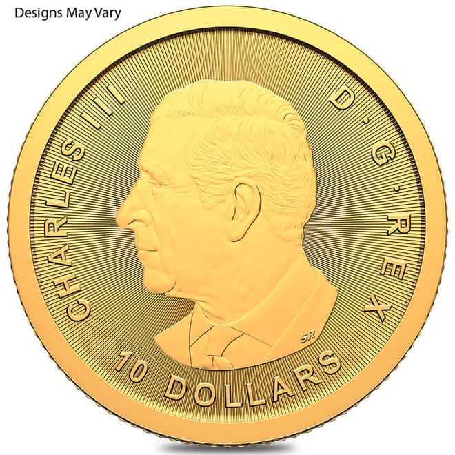 1/4 oz Canadian Twin Maple Leaf Gold Coin .9999 Fine BU (Random Year)