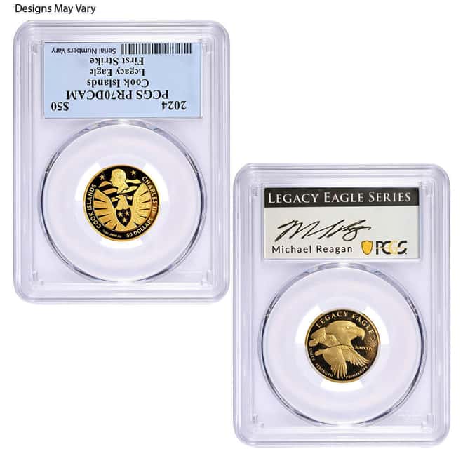 1/4 oz Gold Coin Random Mint .999+ Fine NGC/PCGS MS/PF 70