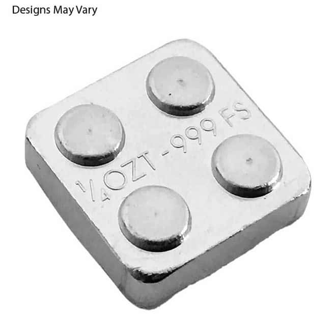 1/4 oz Monarch Precious Metals Building Block Silver Bar .999 Fine