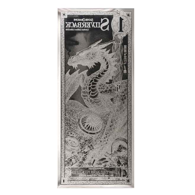 1 Dragon Silverback 1/1000 oz Silver Foil Aurum Note