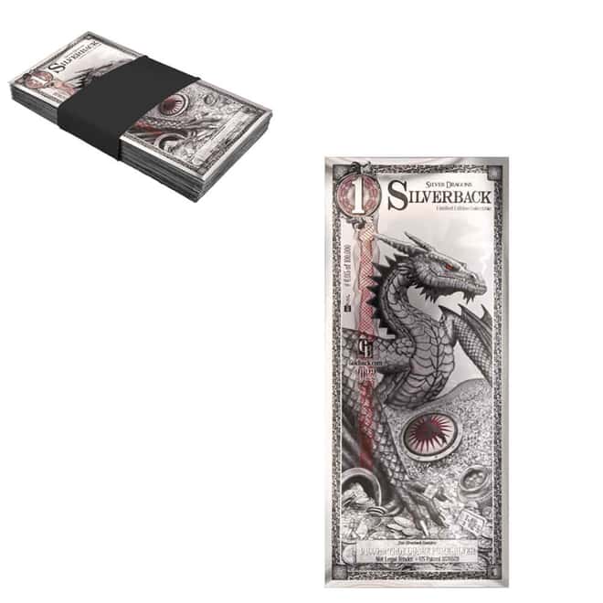 1 Dragon Silverback 1/1000 oz Silver Foil Aurum Note