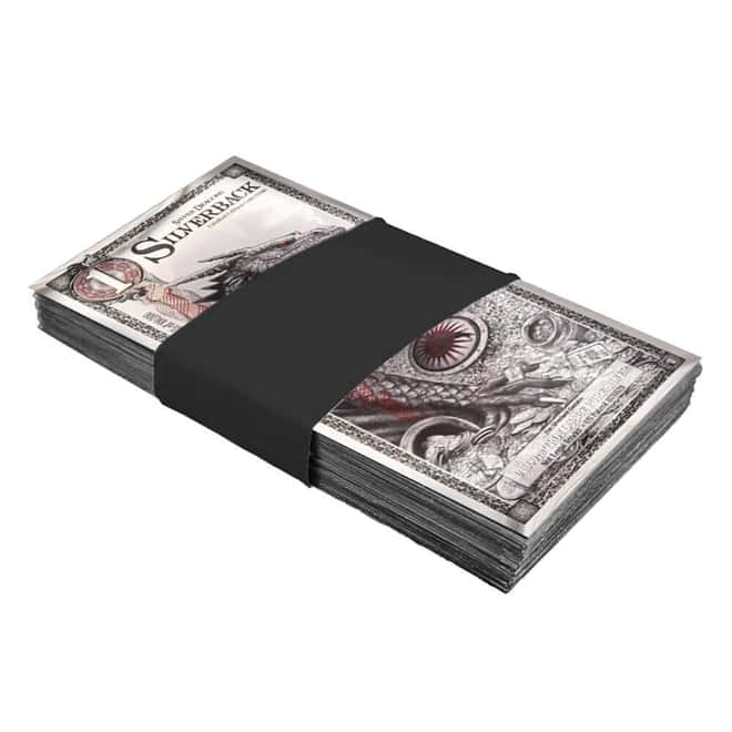 1 Dragon Silverback 1/1000 oz Silver Foil Aurum Note