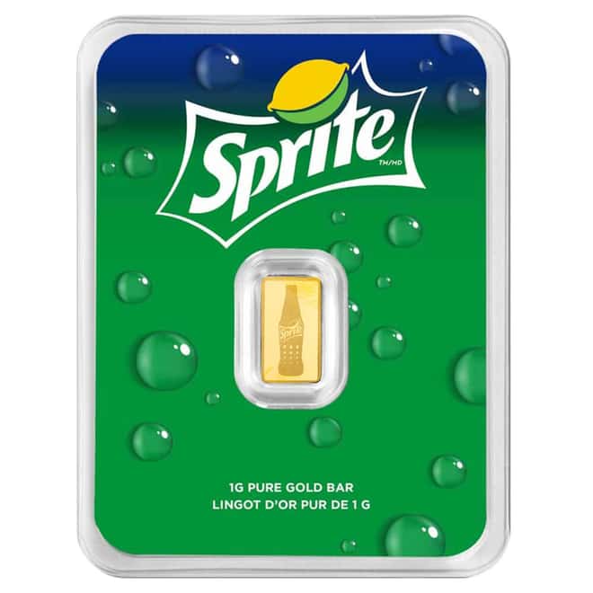 1 Gram Sprite® 65th Ann. Gold Bar .9999 (in TEP)