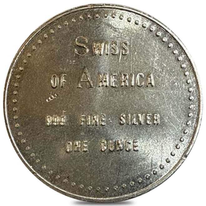 1 oz Draper Mint Swiss of America Vintage Silver Round .999 Fine (Random Design)