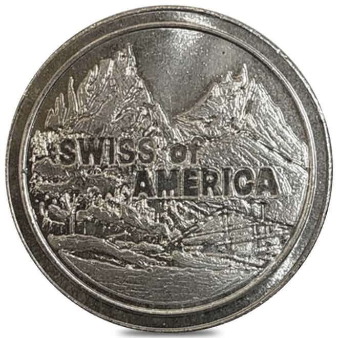 1 oz Draper Mint Swiss of America Vintage Silver Round .999 Fine (Random Design)