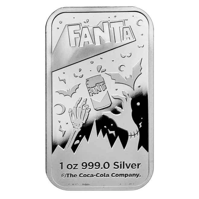 1 oz Fanta® Halloween Colorized Silver Bar .999 Fine (in TEP)