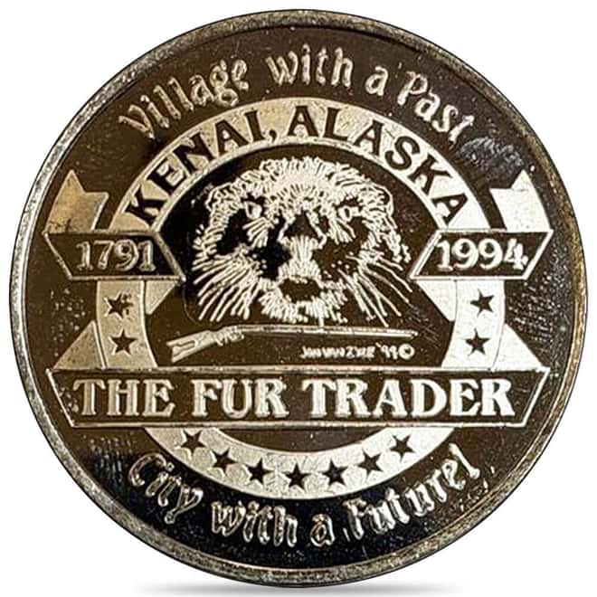 1 oz Seal of the State of Alaska Silver Round .999 Fine (Random Design)