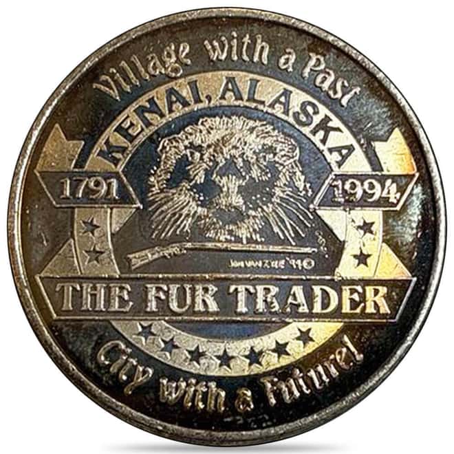 1 oz Seal of the State of Alaska Silver Round .999 Fine (Random Design)