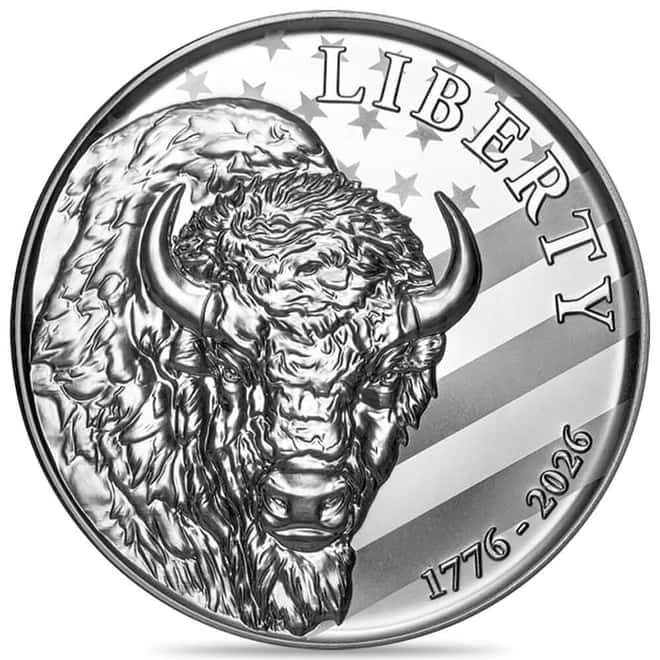 1 oz Sunshine Mint American Buffalo 250th Anniversary Silver Round .999 Fine