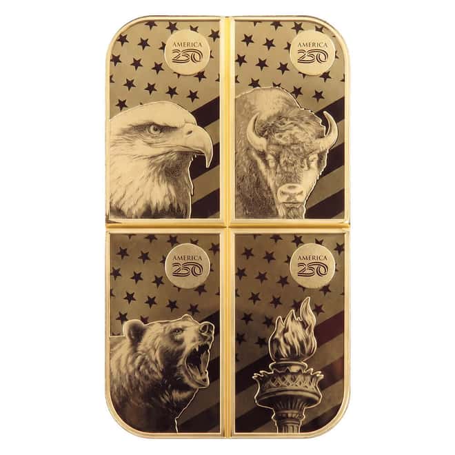 1 oz Sunshine Mint Breakaway Gold Bar .9999 Fine (in Assay)