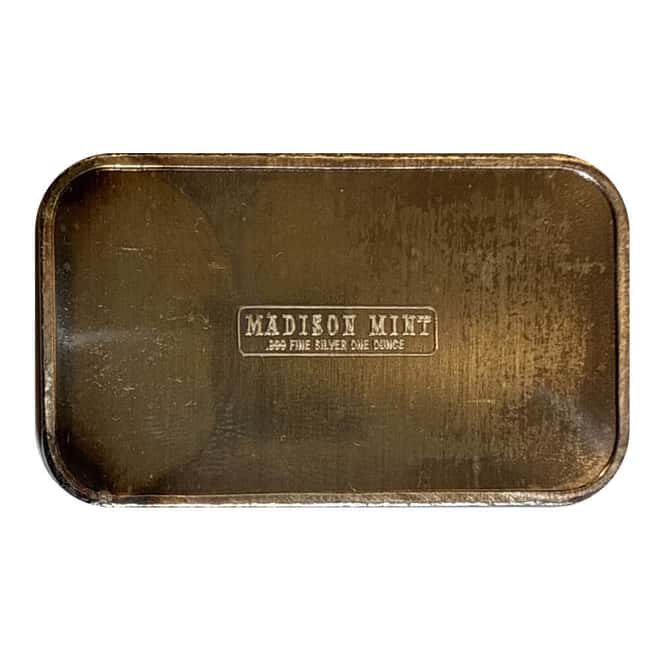 1 oz Vintage Random Design Art Silver Bar .999 Fine