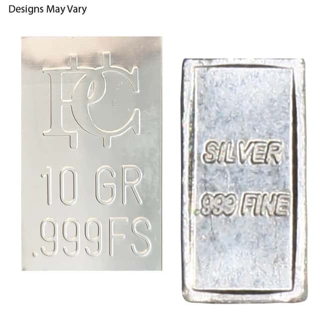 10 Grain Generic Silver Bar .999 Fine
