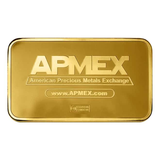 10 oz APMEX Gold Bar .9999 Fine (w/Assay)