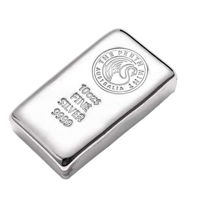 10 oz Perth Mint Silver Bar .9999 Fine