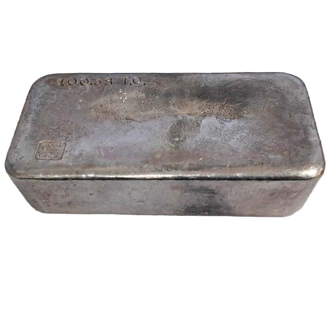 100.38 oz Capital Metals Vintage Silver Bar .999+ Fine