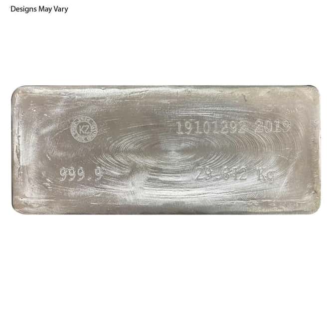 1000 oz (+/-) Generic Silver Bar .999+ Fine