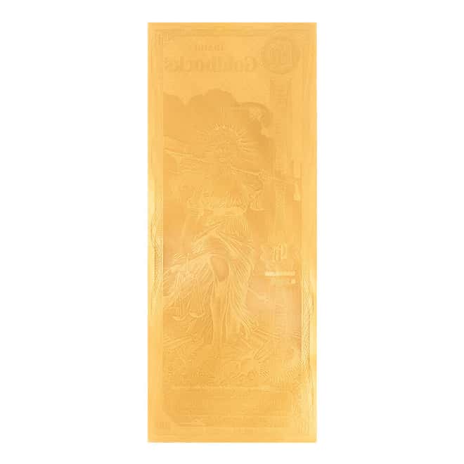 100 Idaho Goldback 1/10 oz 24K Gold Foil Aurum Note