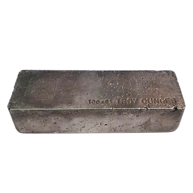 100 oz Drew Silver Corp. Refiners Silver Bar .999+ Fine