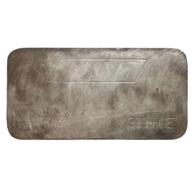 100 oz Hunt Silver Bar .999+ Fine
