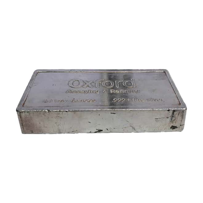 100 oz Oxford Silver Vintage Bar .999+ Fine
