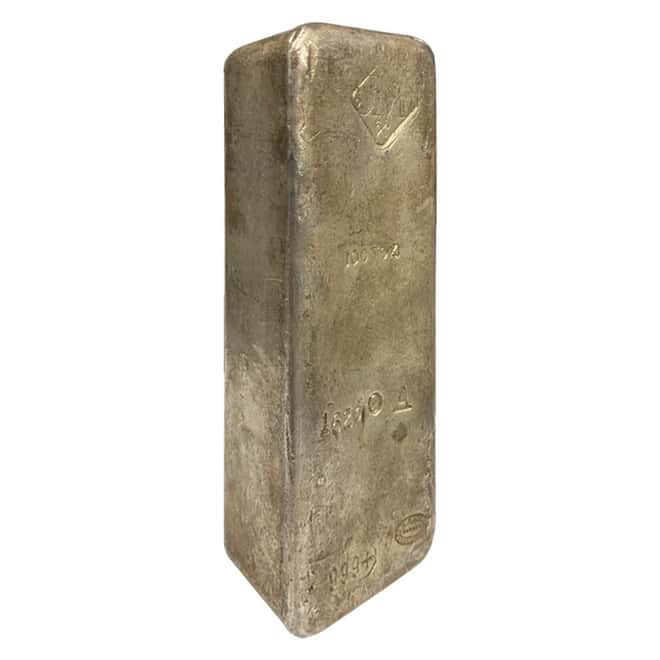 100 oz Silver Johnson Matthey (JM) Serial Number Vintage Bar .999 Fine