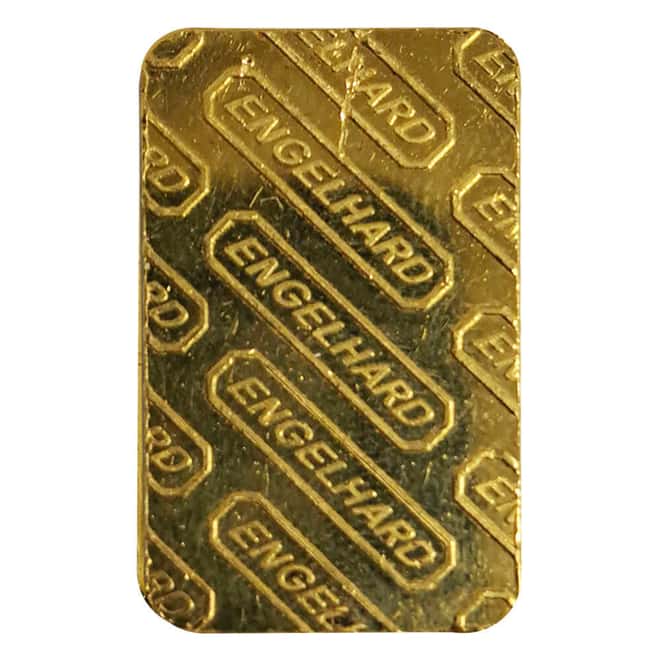 10 Gram Engelhard Gold Bar .9999 Fine