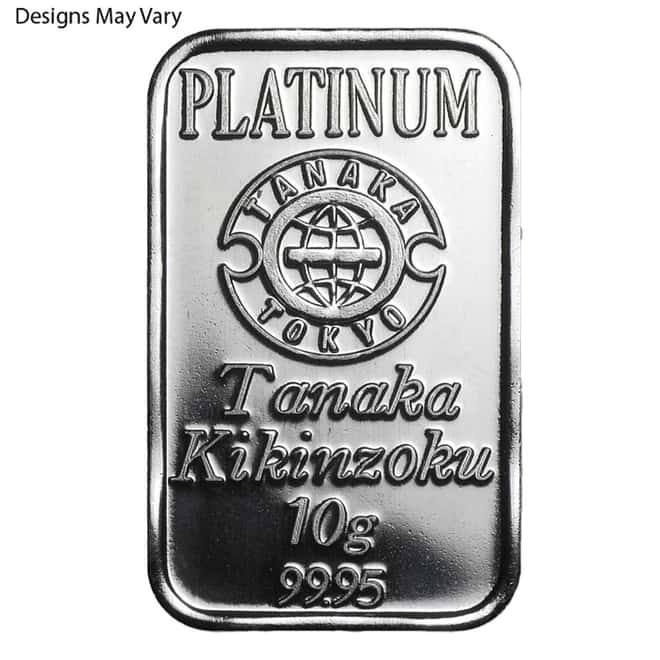 10 Gram Generic Platinum Bar .999+ Fine (Secondary Market)