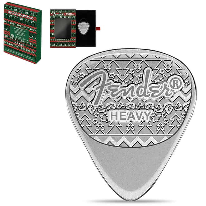 2025 10 Gram PAMP Suisse Silver Fender® Holiday Guitar Pick