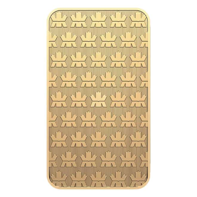 10 Gram Royal Canadian Mint RCM Wafer Gold Bar .9999 Fine (in Assay)