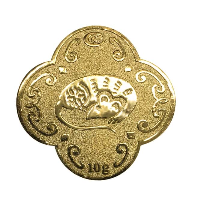 18 gram Chow Tai Fook Year of the Mouse Gold 3-Medal Set .9999 Fine (w/Box and COA)