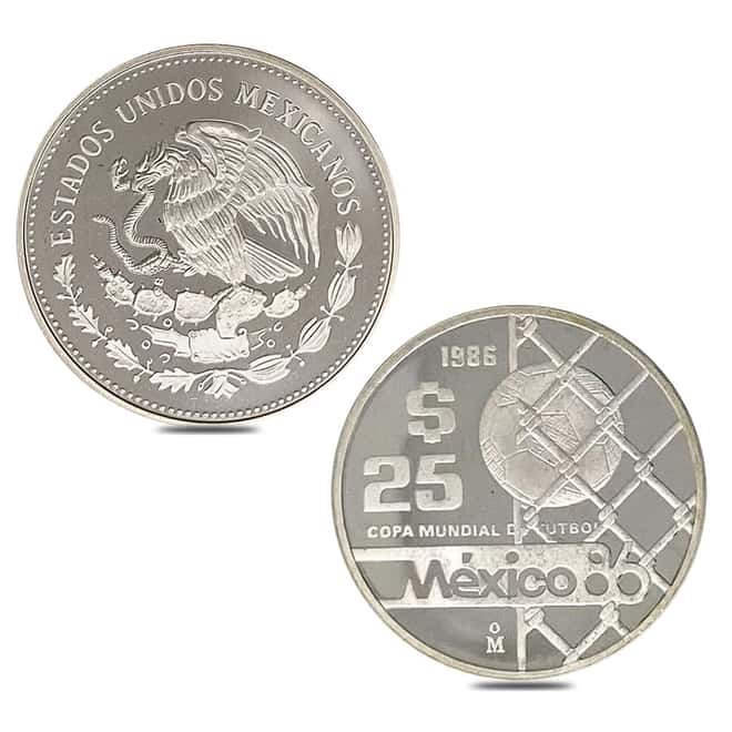 Mexico 1986 World Cup Proof Silver 12-Coin Set .925 Fine (w/Box & COA)